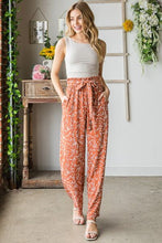 Load image into Gallery viewer, Heimish Full Size Printed Tied Straight Casual Pants