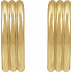 ShoJoi 14K Gold Plated Sterling Silver 12 mm Hoop Earrings