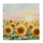 Sunlit Fields | 100% Silk Chiffon Scarf