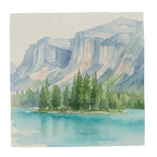 Alpine Waters | 100% Silk Chiffon Scarf