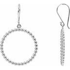 ShoJoi Sterling Silver Beaded Circle Earrings