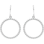 ShoJoi Sterling Silver Beaded Circle Earrings