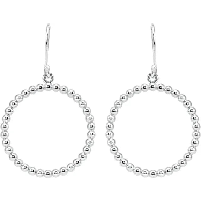ShoJoi Sterling Silver Beaded Circle Earrings
