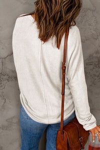 Double Take Round Neck Long Sleeve Top