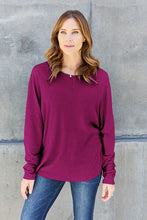 Load image into Gallery viewer, Double Take Round Neck Long Sleeve Top