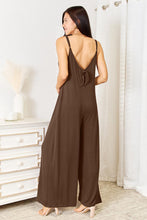 Load image into Gallery viewer, Soft Rayon Spaghetti Strap Tied Wide Leg Jumpsuit