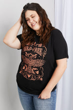 Load image into Gallery viewer, mineB Full Size WILD FREE Graphic Round Neck Tee