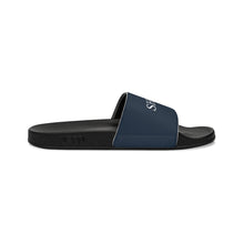Load image into Gallery viewer, Navy ShoJoi Youth Slide Sandals