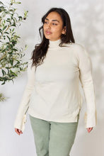 Load image into Gallery viewer, Ribbed Bow Detail Long Sleeve Turtleneck Knit Top