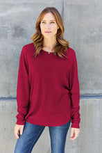 Load image into Gallery viewer, Double Take Round Neck Long Sleeve Top