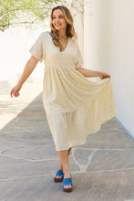 Load image into Gallery viewer, Kimono Sleeve Midi Dress in Cream