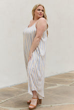 Load image into Gallery viewer, Striped Jumpsuit with Pockets