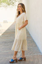 Load image into Gallery viewer, Kimono Sleeve Midi Dress in Cream