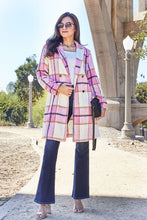 Load image into Gallery viewer, Double Take Plaid Button Up Lapel Collar Coat