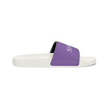 Load image into Gallery viewer, Purple ShoJoi Youth Slide Sandals