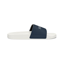 Load image into Gallery viewer, Navy ShoJoi Youth Slide Sandals