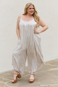 Striped Jumpsuit with Pockets