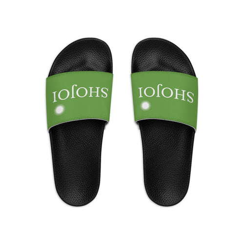Green ShoJoi Youth Slide Sandals