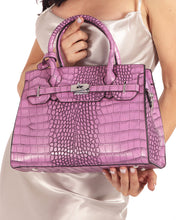 Load image into Gallery viewer, ST. MARK’S FAUX CROCODILE WOMEN&#39;S LEATHER BAG
