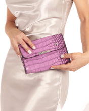 Load image into Gallery viewer, ST. MARK’S FAUX CROCODILE WOMEN&#39;S SMALL LEATHER BAG