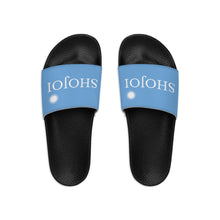 Load image into Gallery viewer, Blue ShoJoi Youth Slide Sandals