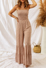 Load image into Gallery viewer, Floral Spaghetti Strap Smocked Wide Leg Jumpsuit
