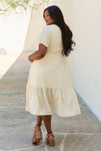 Load image into Gallery viewer, Kimono Sleeve Midi Dress in Cream