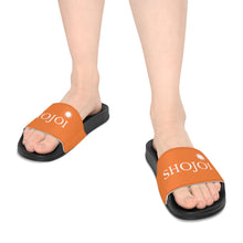 Load image into Gallery viewer, Orange ShoJoi Youth Slide Sandals