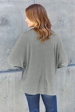 Load image into Gallery viewer, Double Take Round Neck Long Sleeve Top