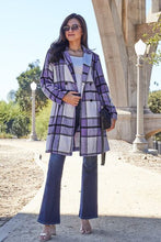 Load image into Gallery viewer, Double Take Plaid Button Up Lapel Collar Coat