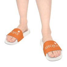 Load image into Gallery viewer, Orange ShoJoi Youth Slide Sandals