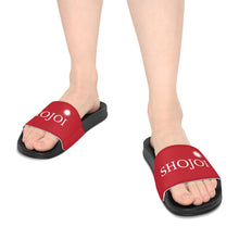 Load image into Gallery viewer, Red ShoJoi Youth Slide Sandals