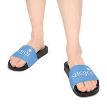 Load image into Gallery viewer, Blue ShoJoi Youth Slide Sandals