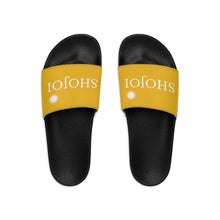 Load image into Gallery viewer, Yellow ShoJoi Youth Slide Sandals