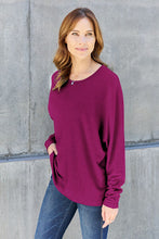 Load image into Gallery viewer, Double Take Round Neck Long Sleeve Top