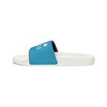 Load image into Gallery viewer, Turquoise ShoJoi Youth Slide Sandals