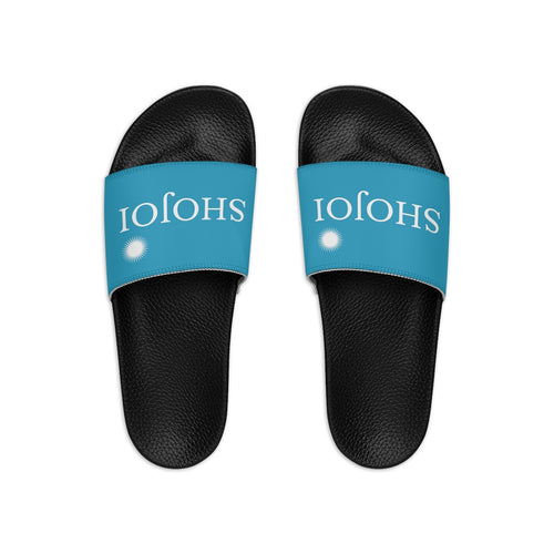 Turquoise ShoJoi Youth Slide Sandals