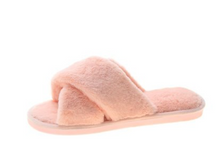 Load image into Gallery viewer, Faux Fur Slippers - Pink
