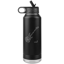 Load image into Gallery viewer, Guitar Notes Insulated Stainless Steel Water Bottle