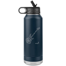 Load image into Gallery viewer, Guitar Notes Insulated Stainless Steel Water Bottle