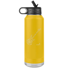 Load image into Gallery viewer, Guitar Notes Insulated Stainless Steel Water Bottle