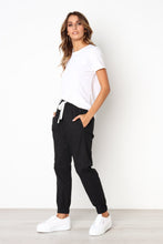 Load image into Gallery viewer, Finnley Jogger Pant with Drawstring Waist - Black