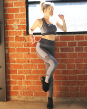 Load image into Gallery viewer, Arleta Seamless Leggings &amp; Sports Bra Set - Grey