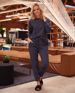 Stacy Loungewear Top - Blue