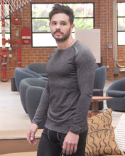Load image into Gallery viewer, Adrian Men&#39;s Long Sleeve Shirt - Black