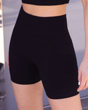 Load image into Gallery viewer, Kitson Ribbed Sports Shorts - Black