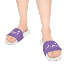 Load image into Gallery viewer, Purple ShoJoi Youth Slide Sandals