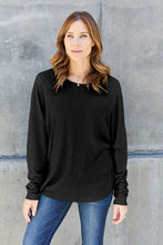 Load image into Gallery viewer, Double Take Round Neck Long Sleeve Top