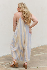 Striped Jumpsuit with Pockets