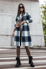 Load image into Gallery viewer, Double Take Plaid Button Up Lapel Collar Coat